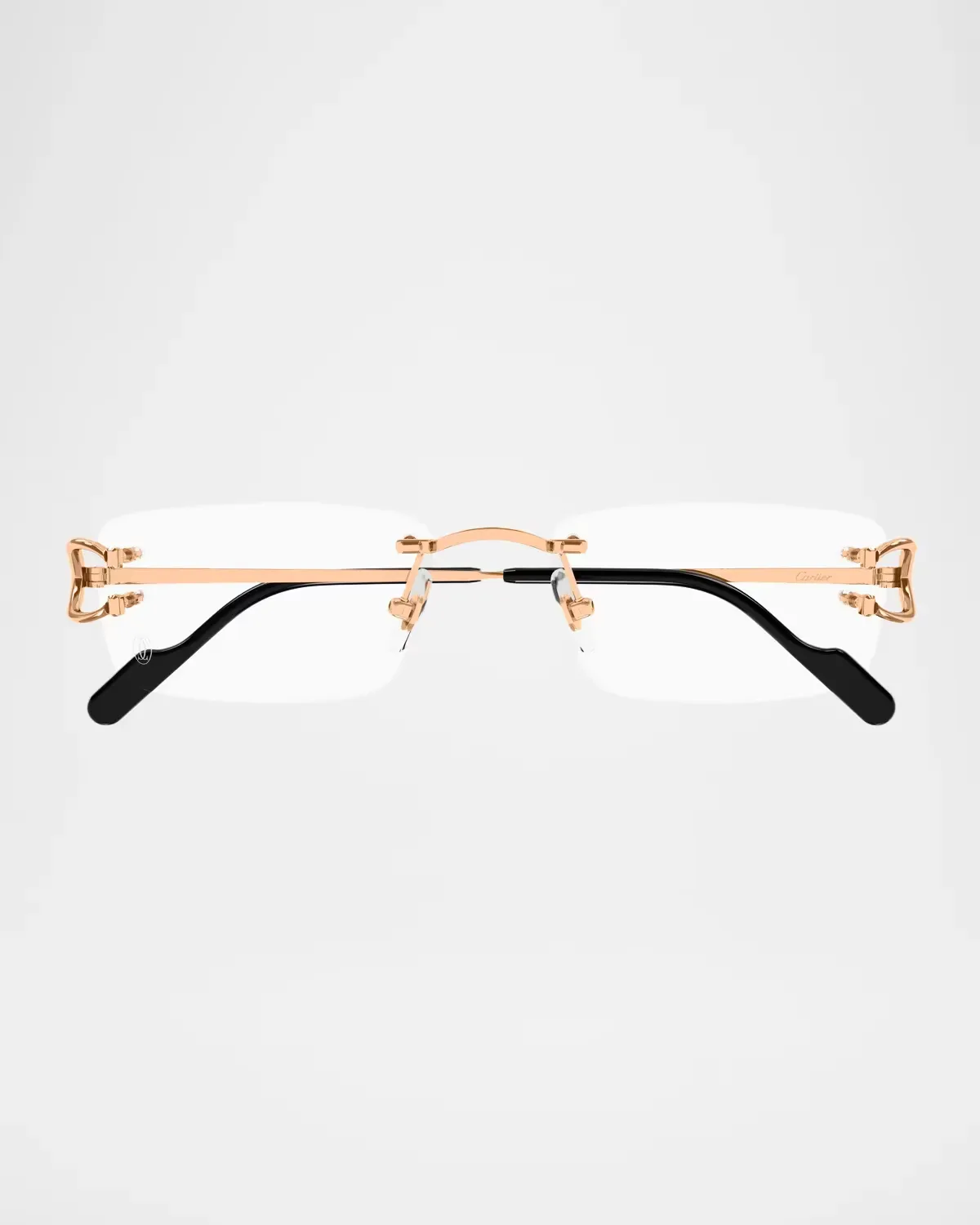 Motifs De Cartier 56MM Dcor C Classique Rose Gold-Plated Rimless Optical Glasses by Cartier's