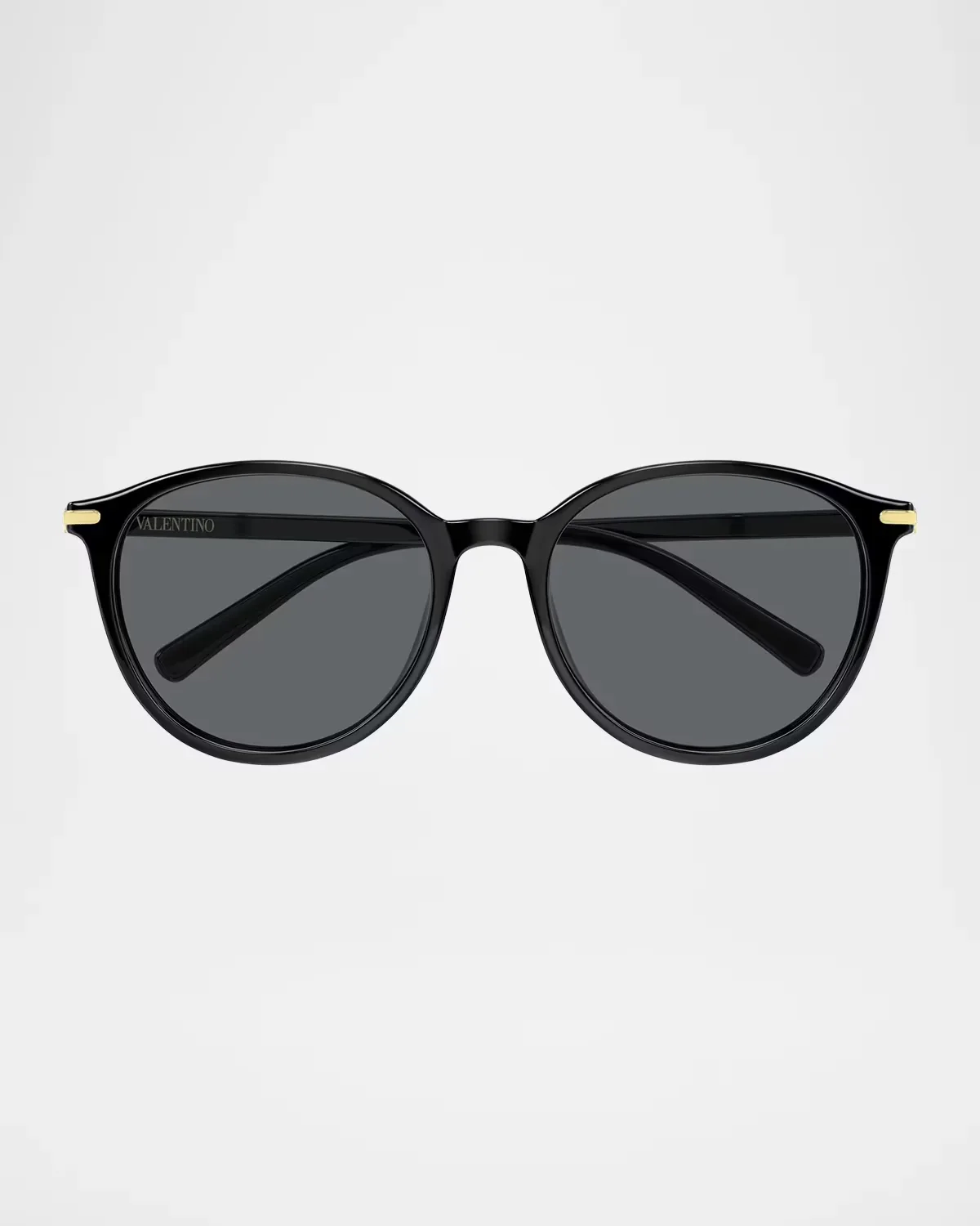 V Logo 56MM Round Sunglasses by Valentino Garavani