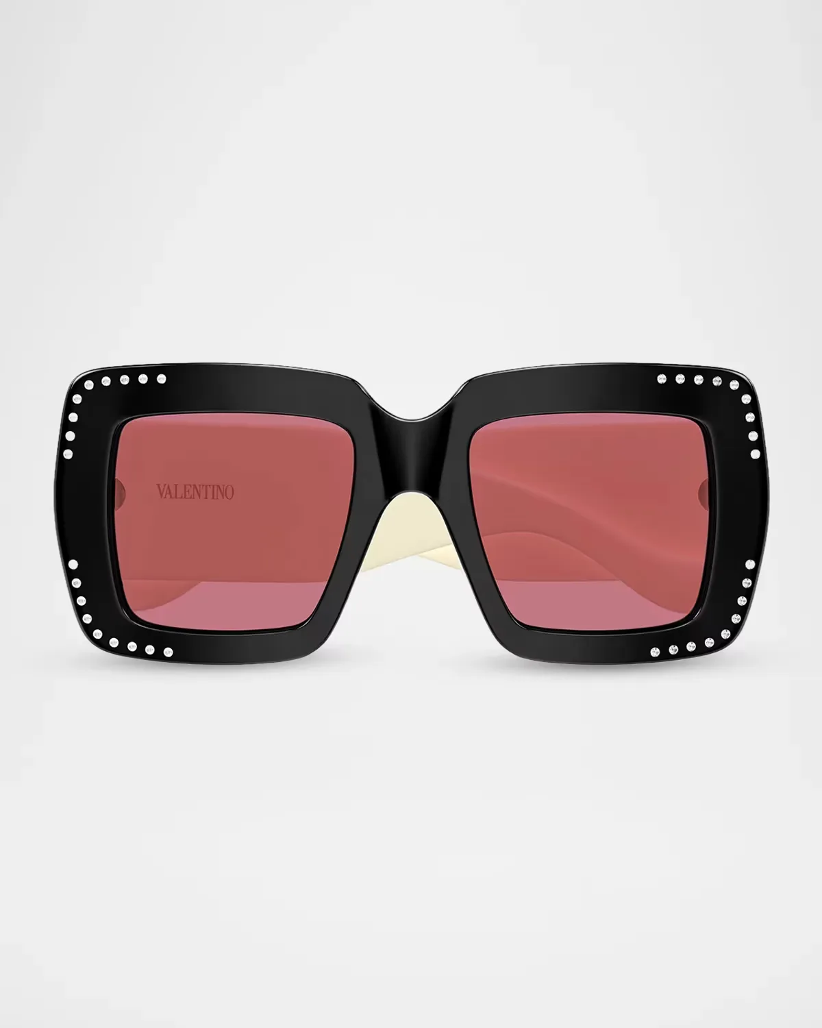 V Logo Vg0056S Viva Superstar 51MM Crystal Squared Sunglasses by Valentino Garavani