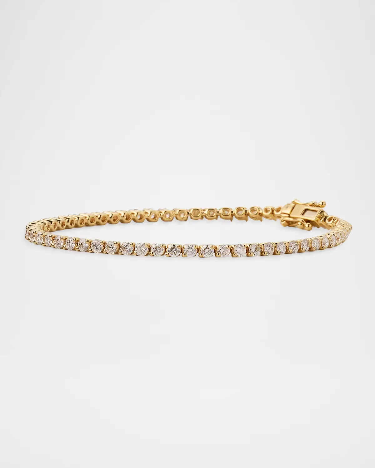 18K Yellow Gold & 3.36 TCW Diamond Tennis Bracelet by Neiman Marcus