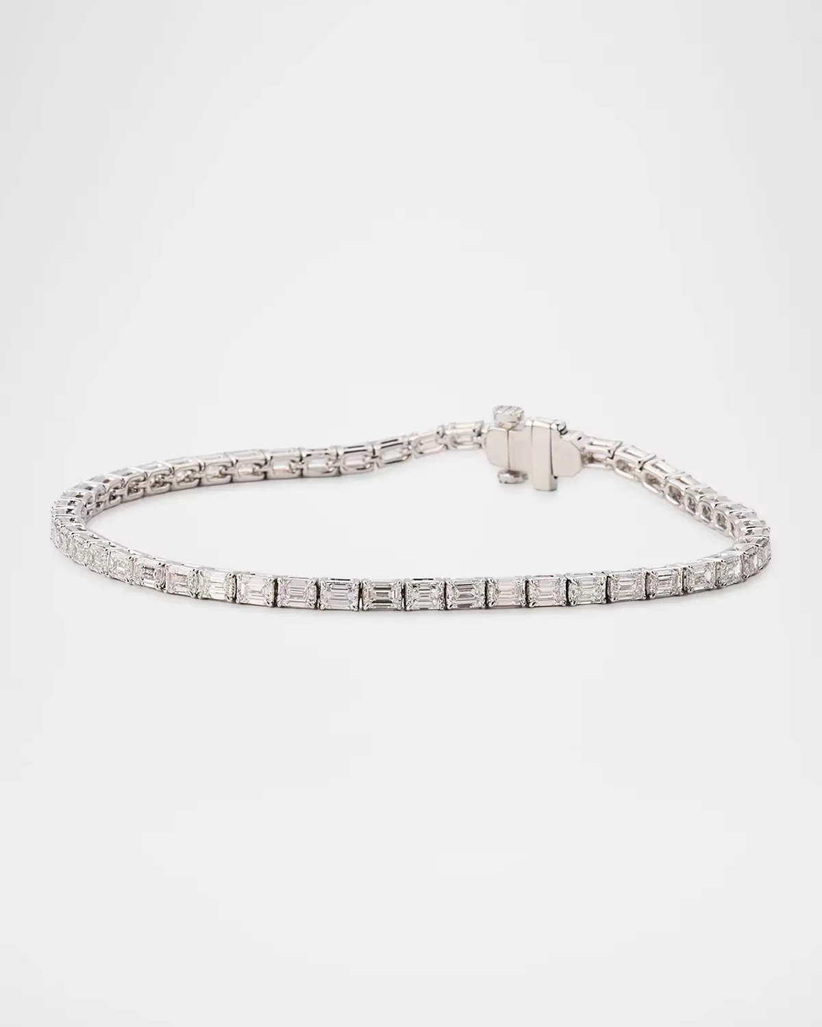 Platinum & 5.50 TCW Diamond Tennis Bracelet by Neiman Marcus