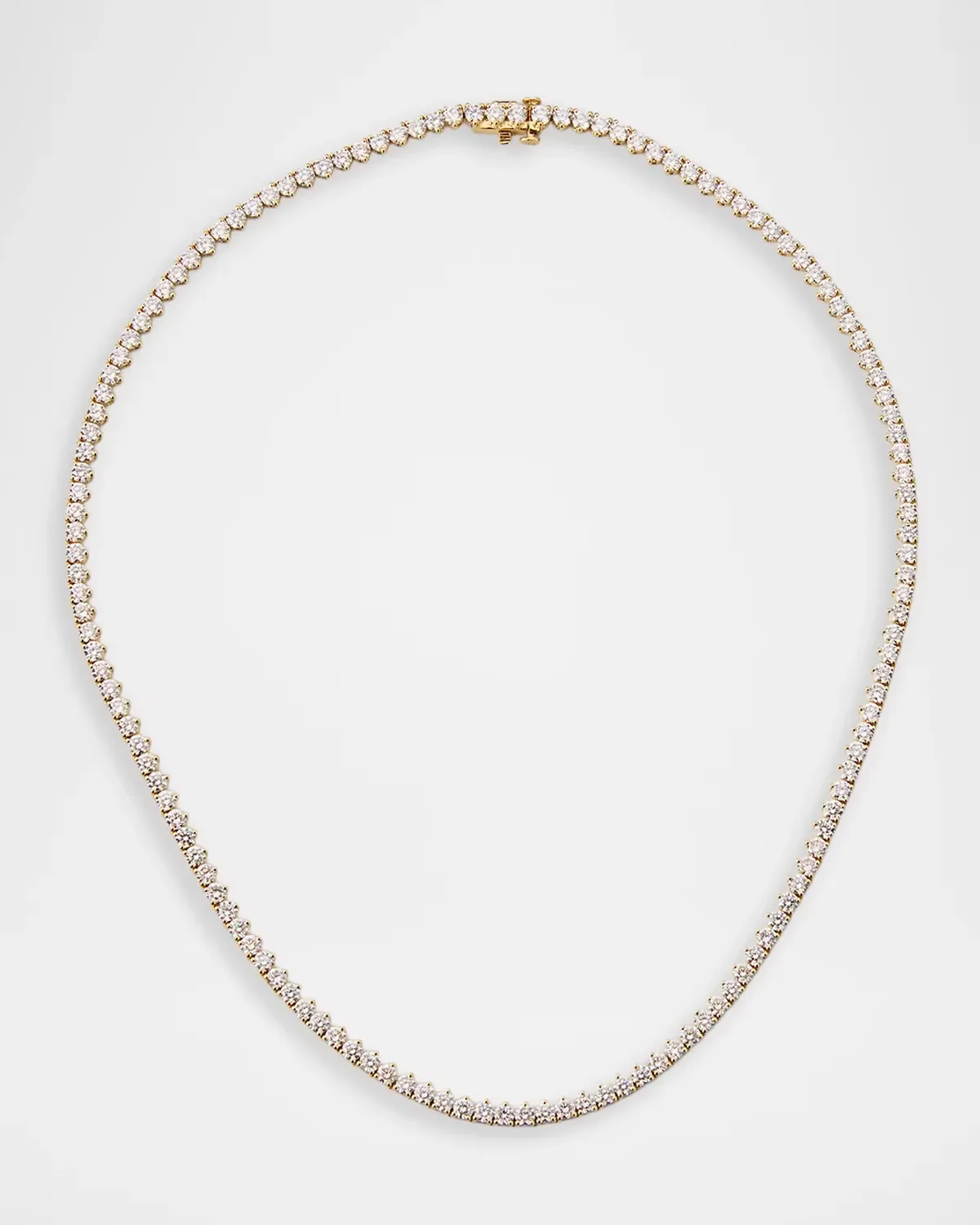 18K Yellow Gold & 11.45 TCW Diamond Tennis Necklace by Neiman Marcus
