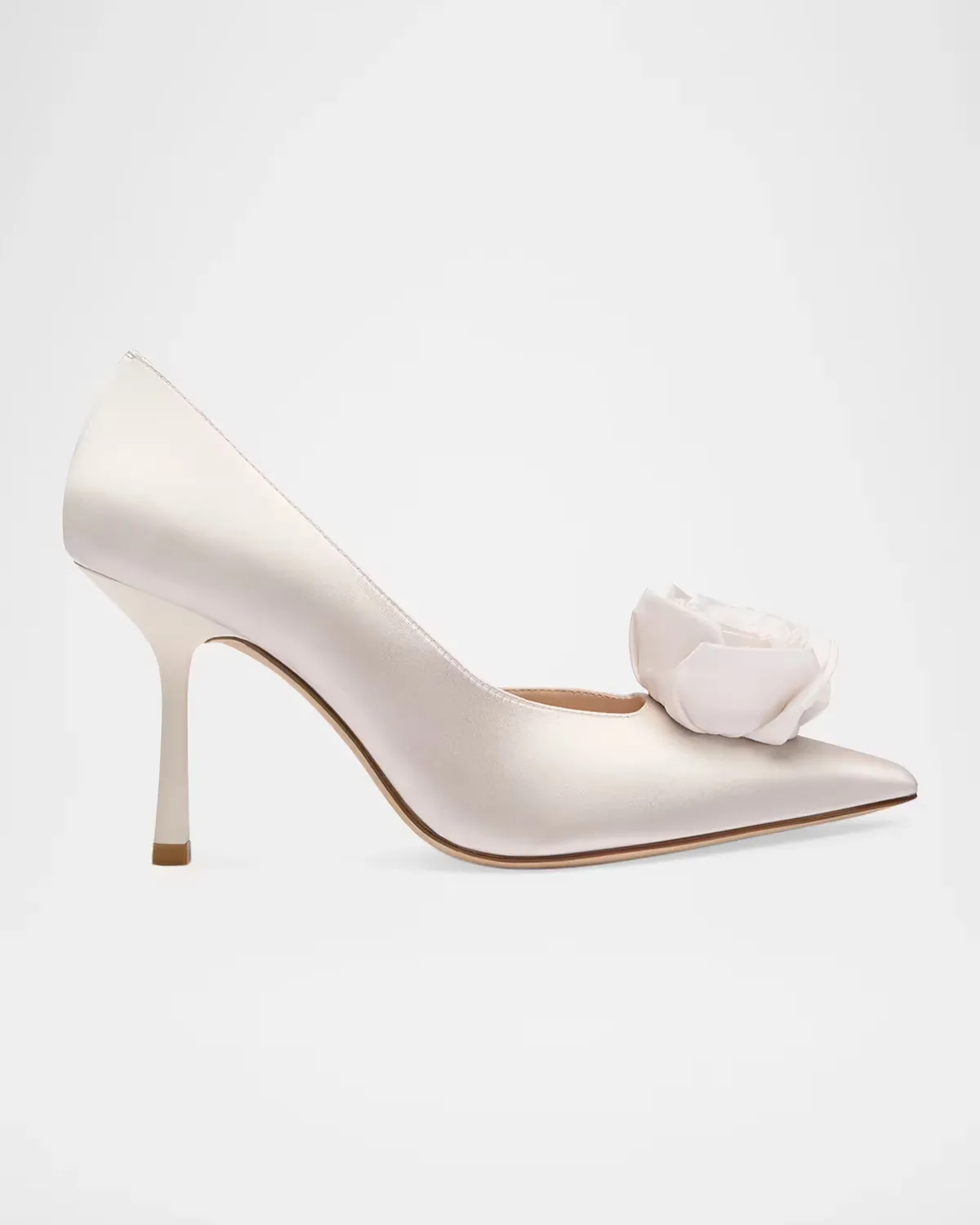 85mm Paloma D'Orsay Satin Pumps by Stuart Weitzman
