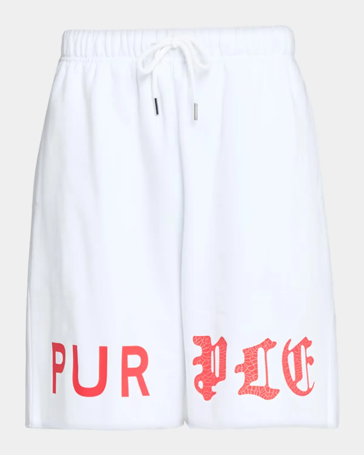 Half & Half Wordmark Shorts by PURPLE
