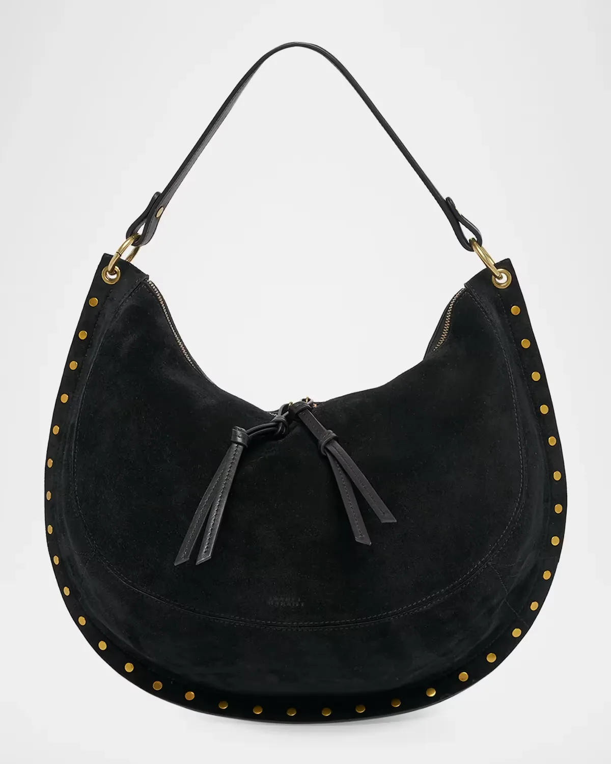 Oskan Studded Suede Hobo Bag by Isabel Marant