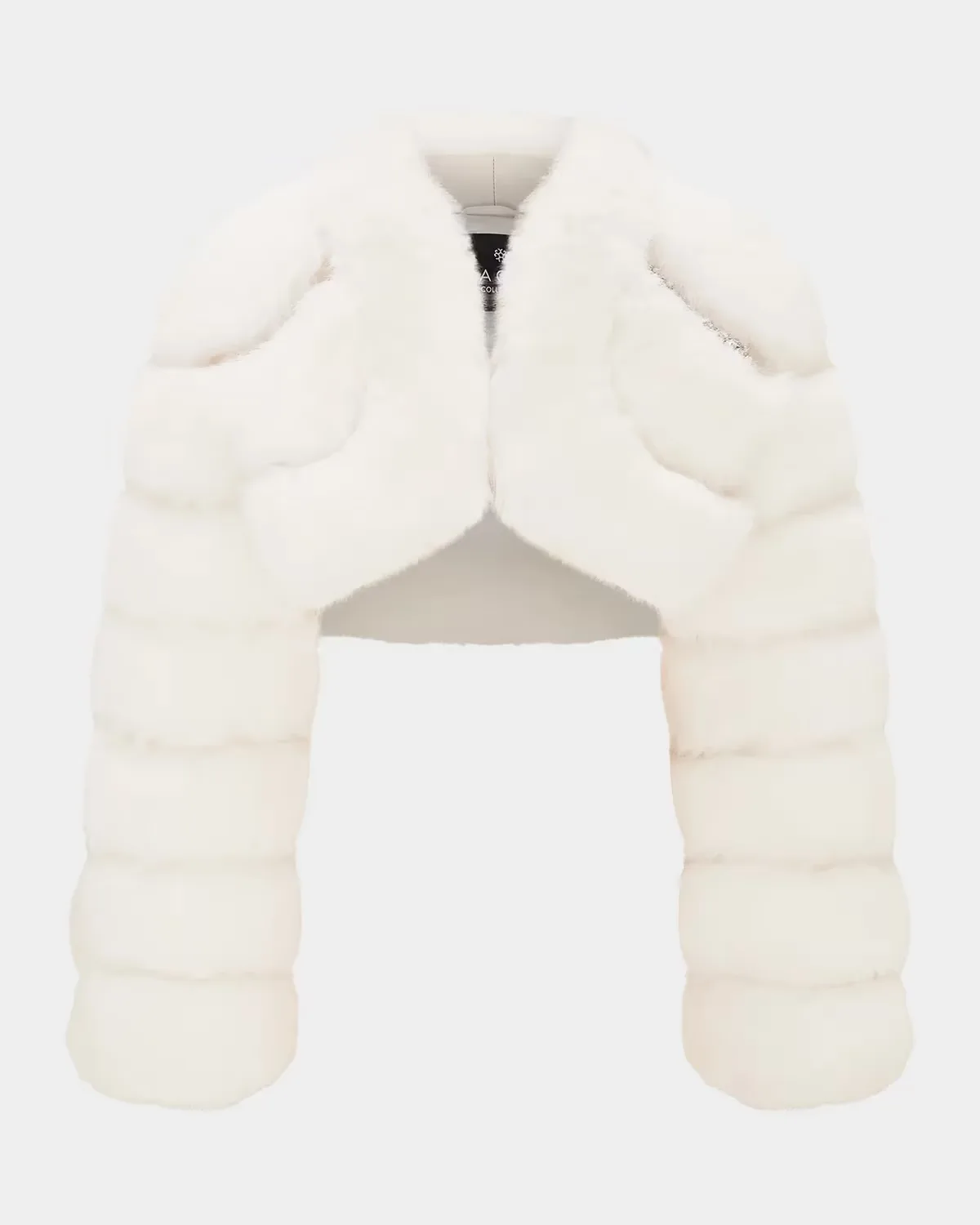 Faux-Fur Fox Crystal-Embellished Bolero Jacket by Gorski