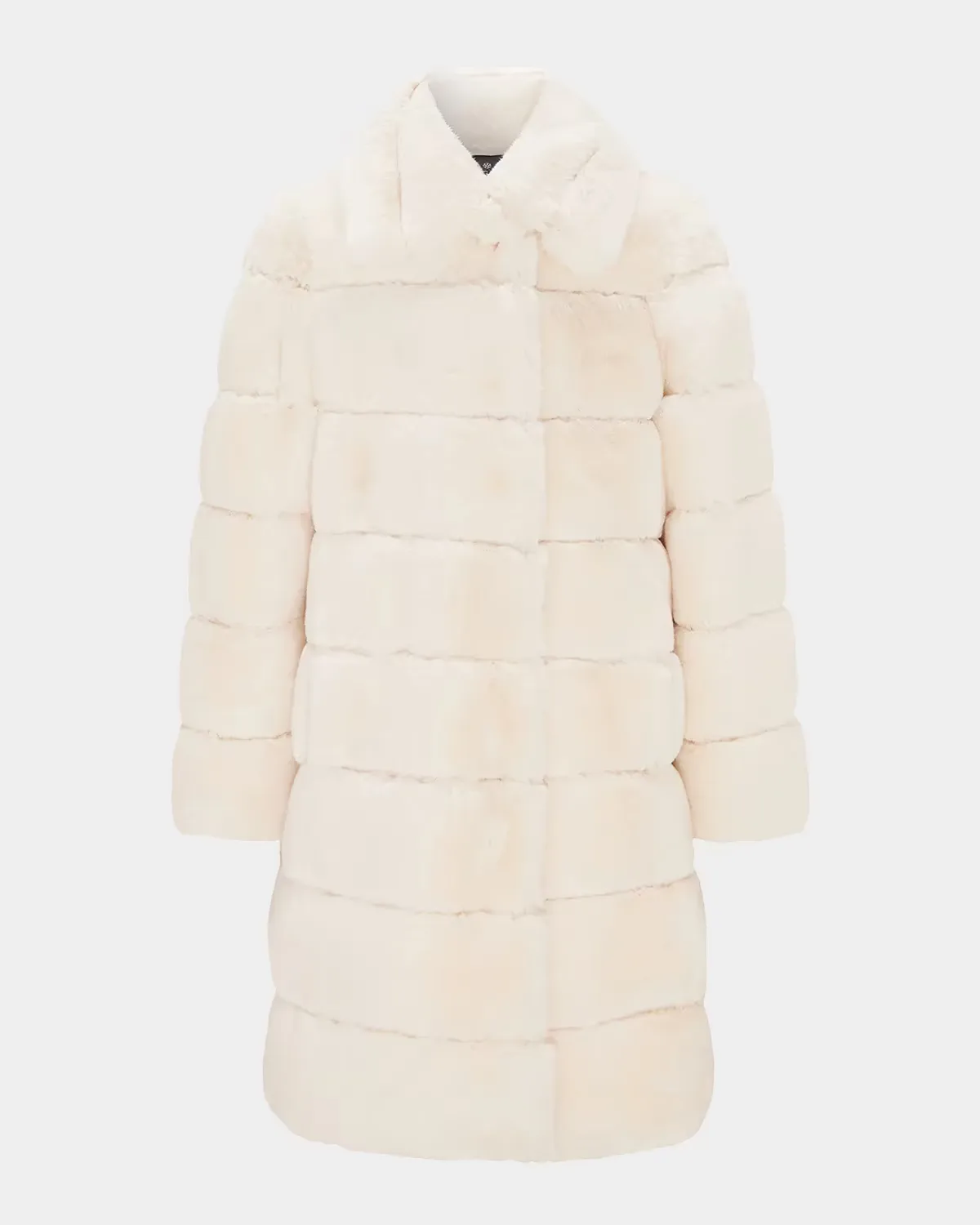 Faux-Fur Rex Rabbit Short Coat by Gorski