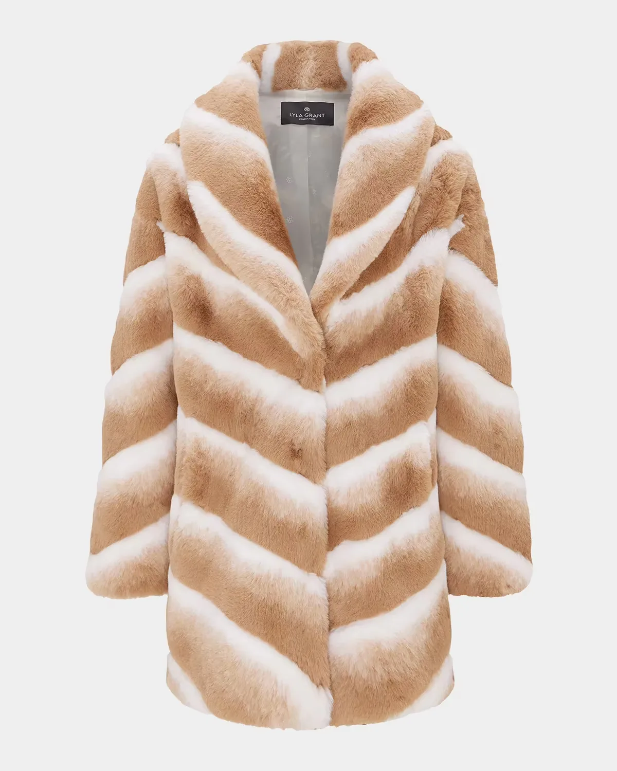 Faux-Fur Chinchilla Stroller Coat by Gorski