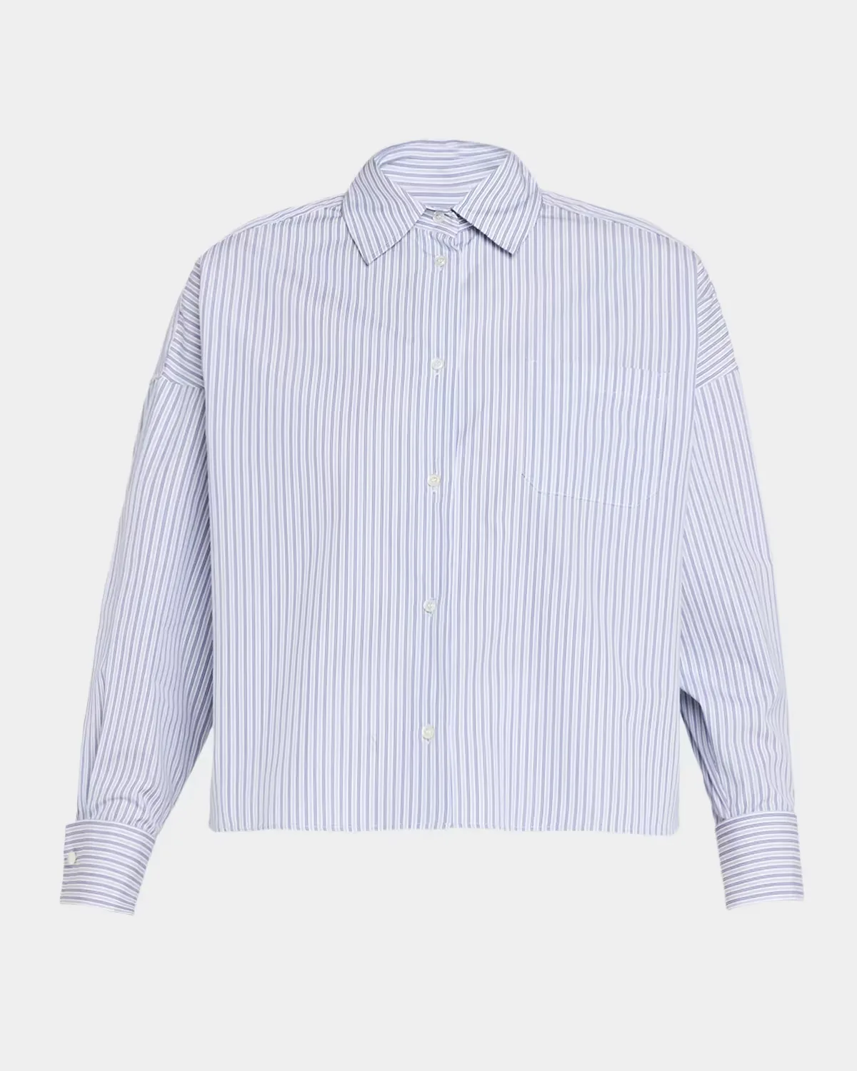 Boxy Striped Cotton Shirt