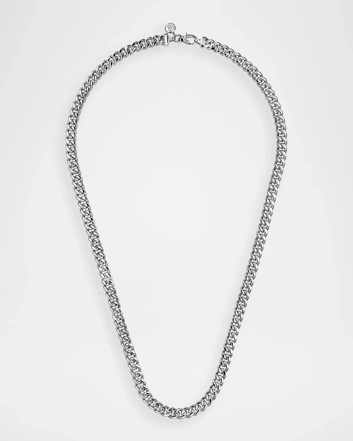 925 Sterling Silver Cuban Link Necklace, 7mm, 20" by Gabriel