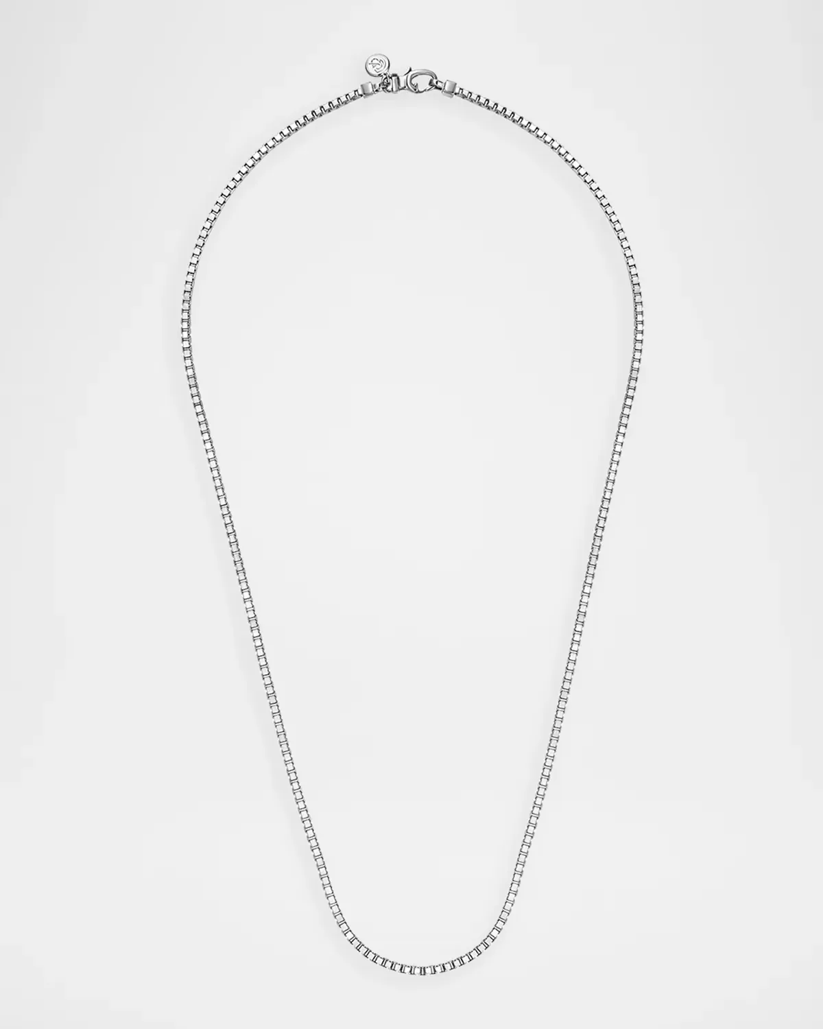 925 Sterling Silver Solid Box Chain Necklace, 2.5mm, 20"