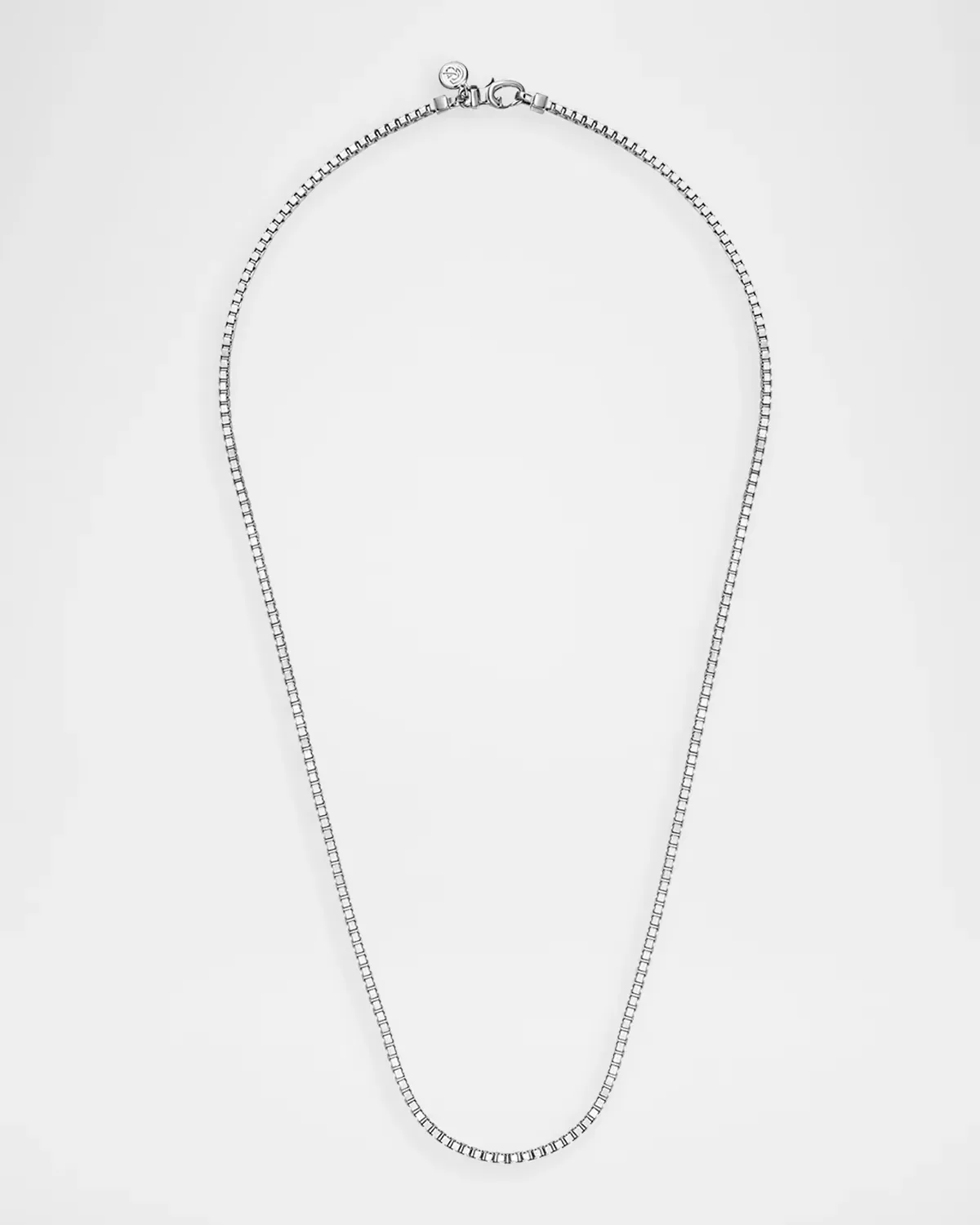 Classic Box Chain Necklace in Sterling Silver, 2.5mm, 22"