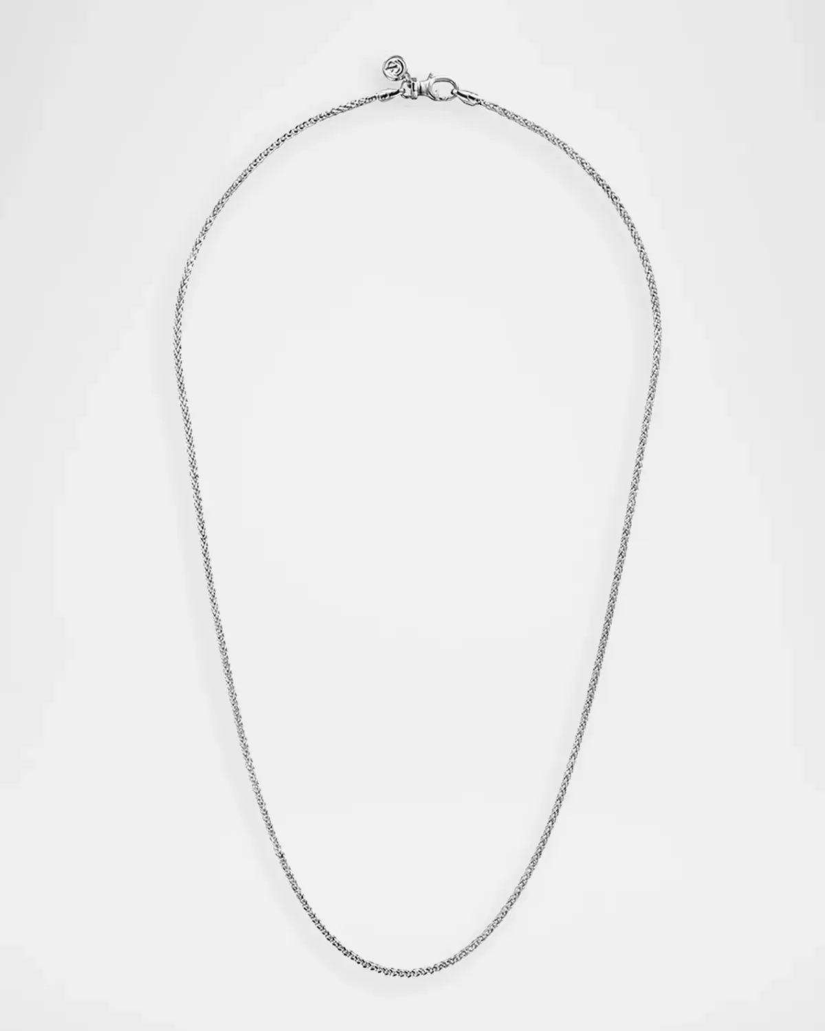 925 Sterling Silver Wheat Chain Necklace, 1.9mm, 20"