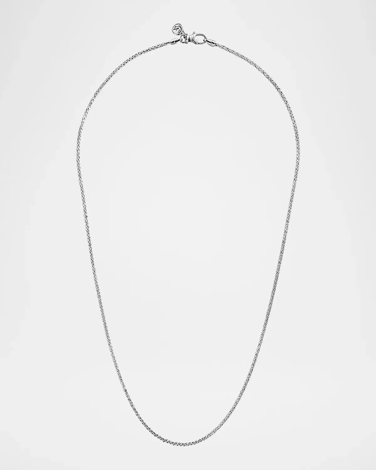 Classic Wheat Chain Necklace in Sterling Silver, 1.9mm, 22"