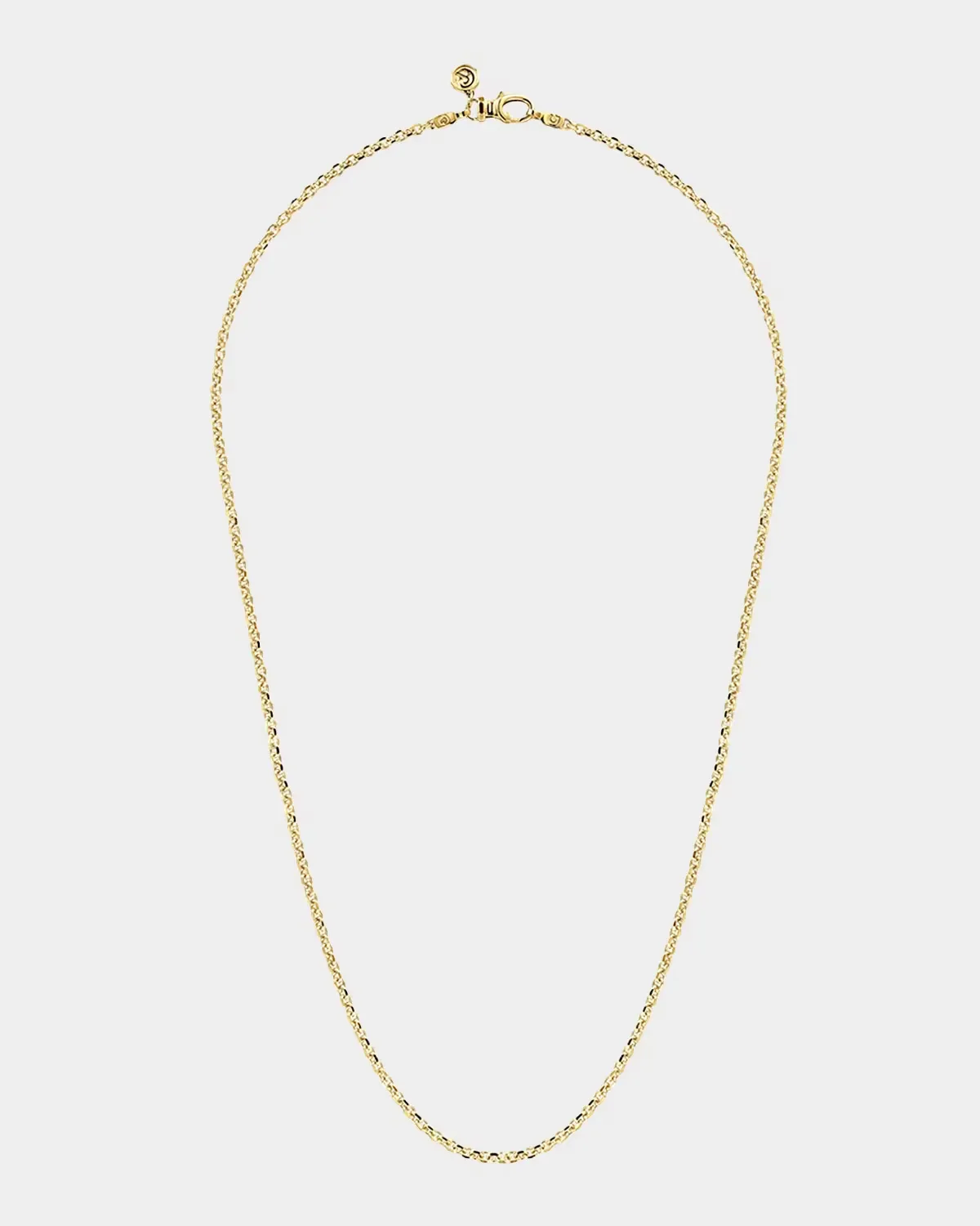 14K Yellow Gold Hollow Link Chain Necklace, 2.85mm, 20" by Gabriel