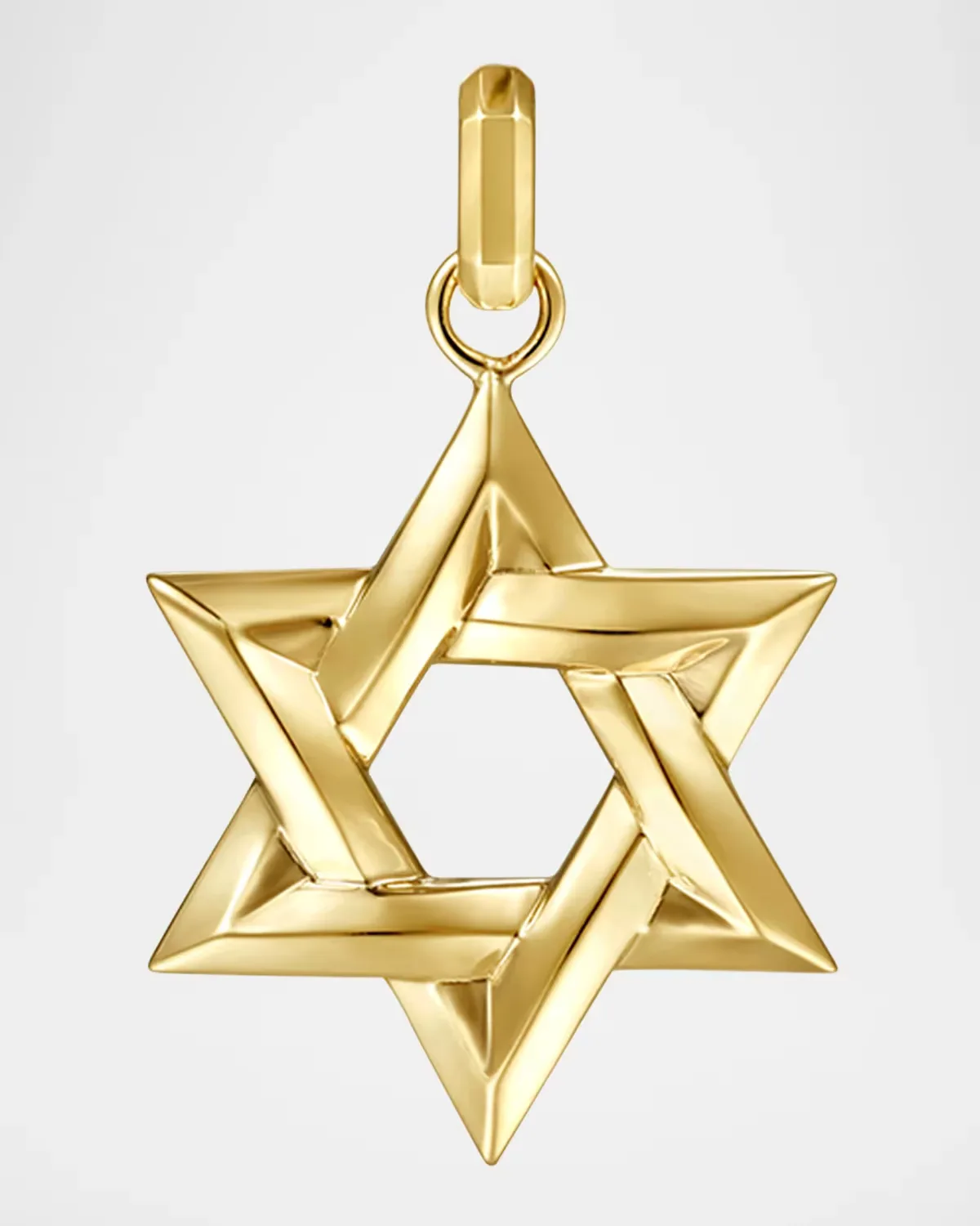 Modern Relics 14K Yellow Gold Star of David Pendant by Gabriel