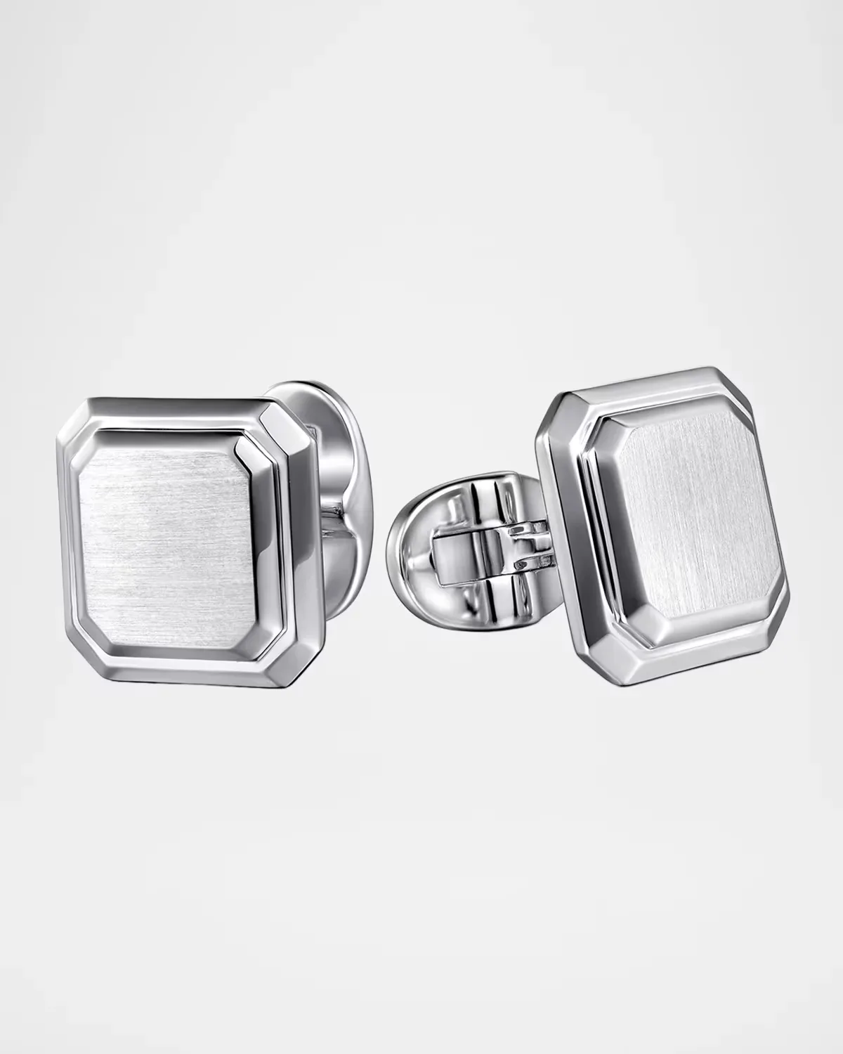 Contemporary Octagon Cufflinks in Sterling Silver by Gabriel