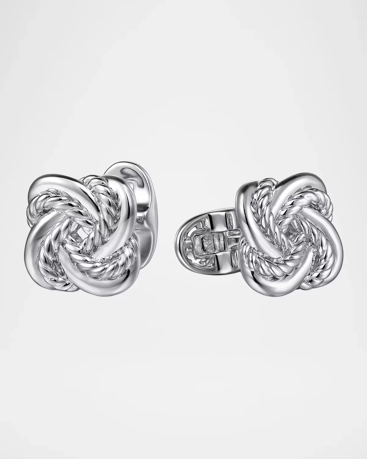 Hampton Double Love Knot Cufflinks in Sterling Silver by Gabriel