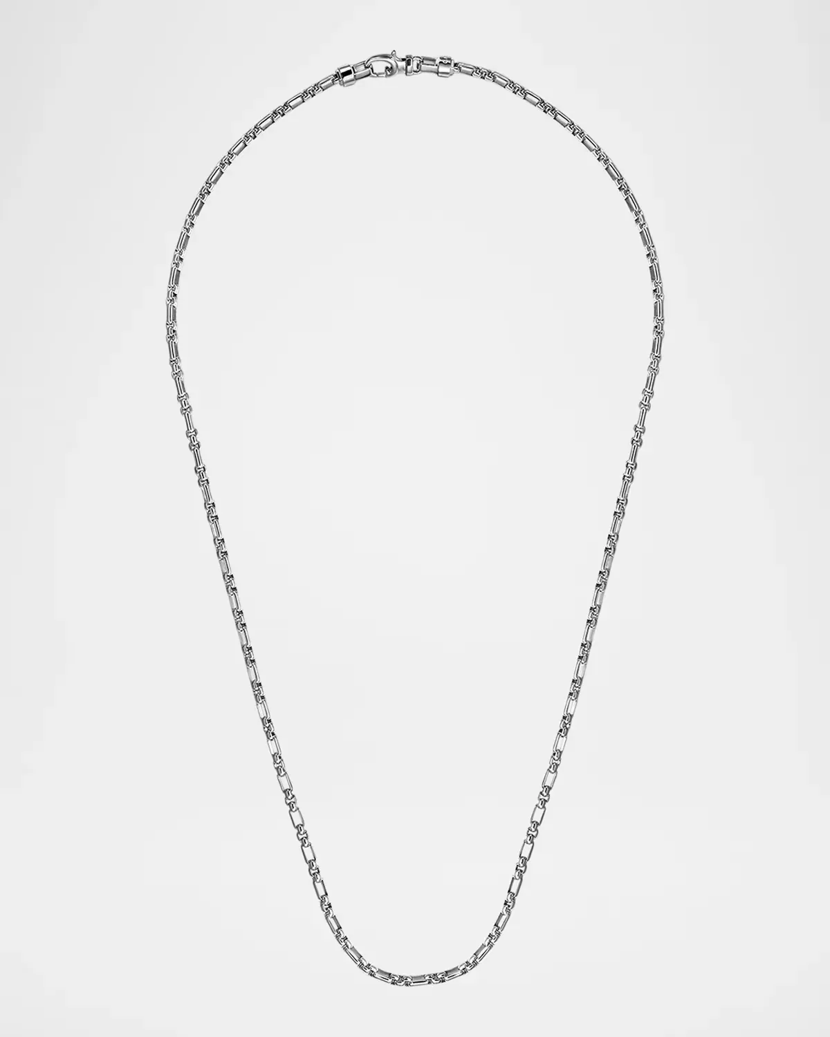 Classic Figaro Link Chain Necklace in Sterling Silver, 3mm, 22L by Gabriel
