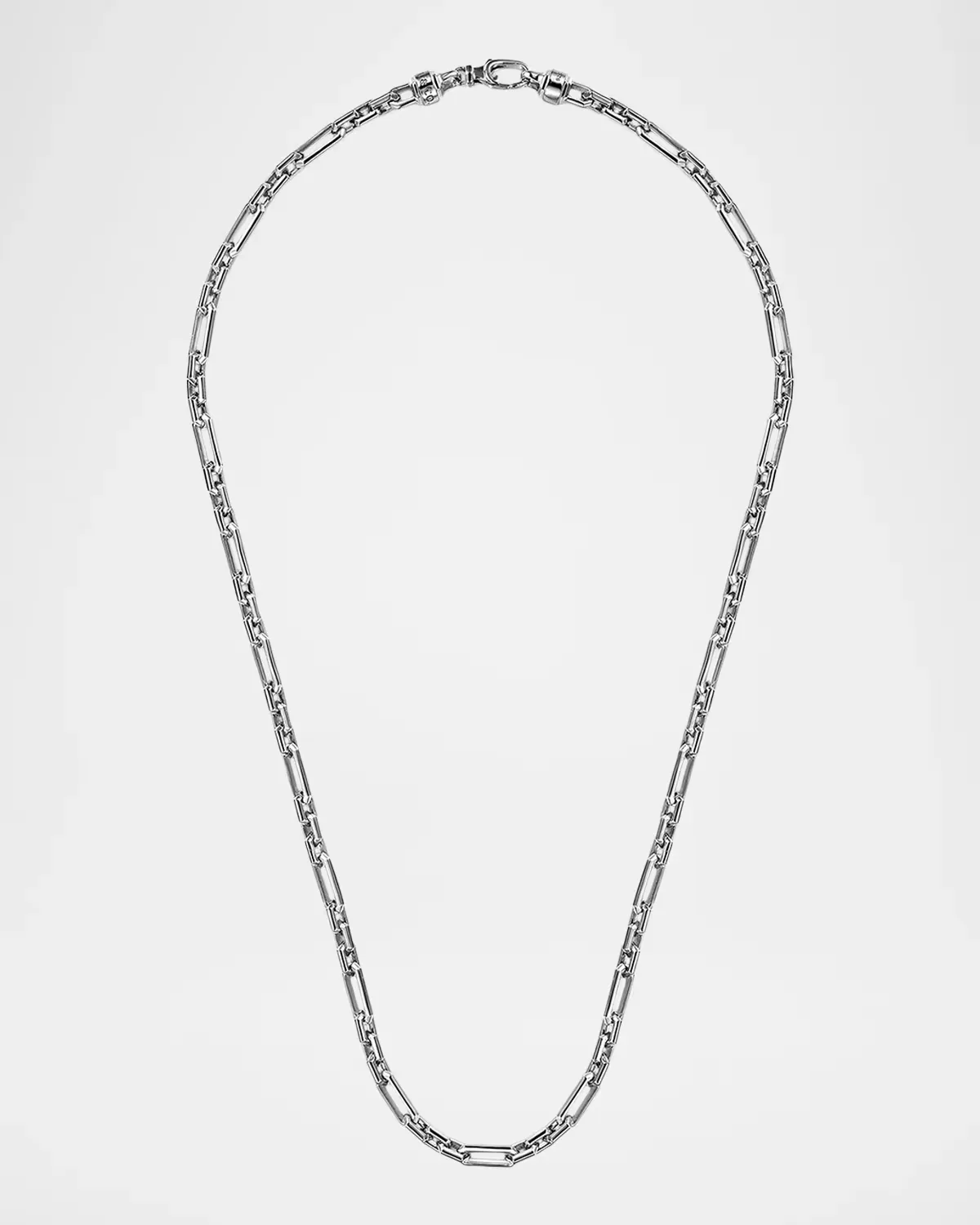 Classic Faceted Link Chain Necklace in Sterling Silver, 5.5mm, 22L by Gabriel