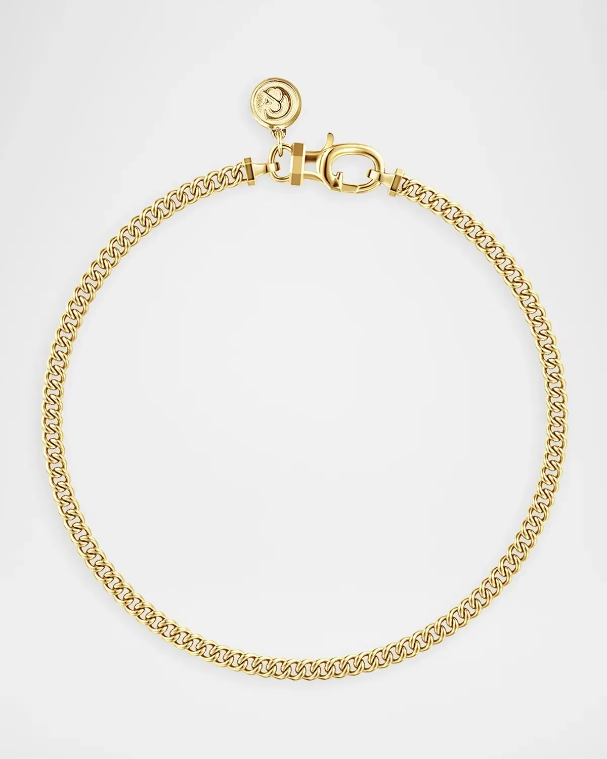 Classic Cuban Link Chain Bracelet in 14K Yellow Gold, 3mm, 8L by Gabriel