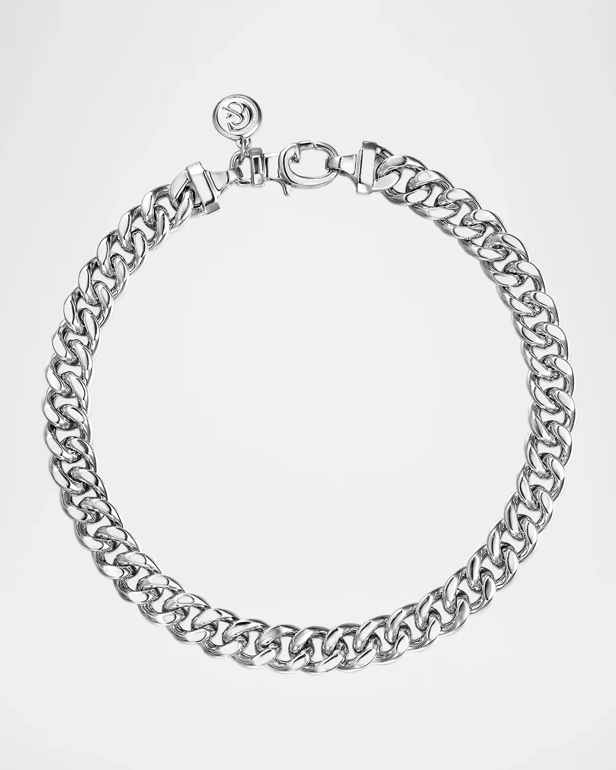 Sterling Silver 7mm Solid Cuban Link Chain Bracelet, 7.5L by Gabriel
