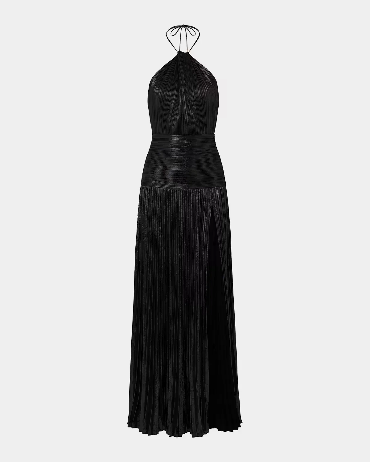 Thalia Metallic Halter Gown