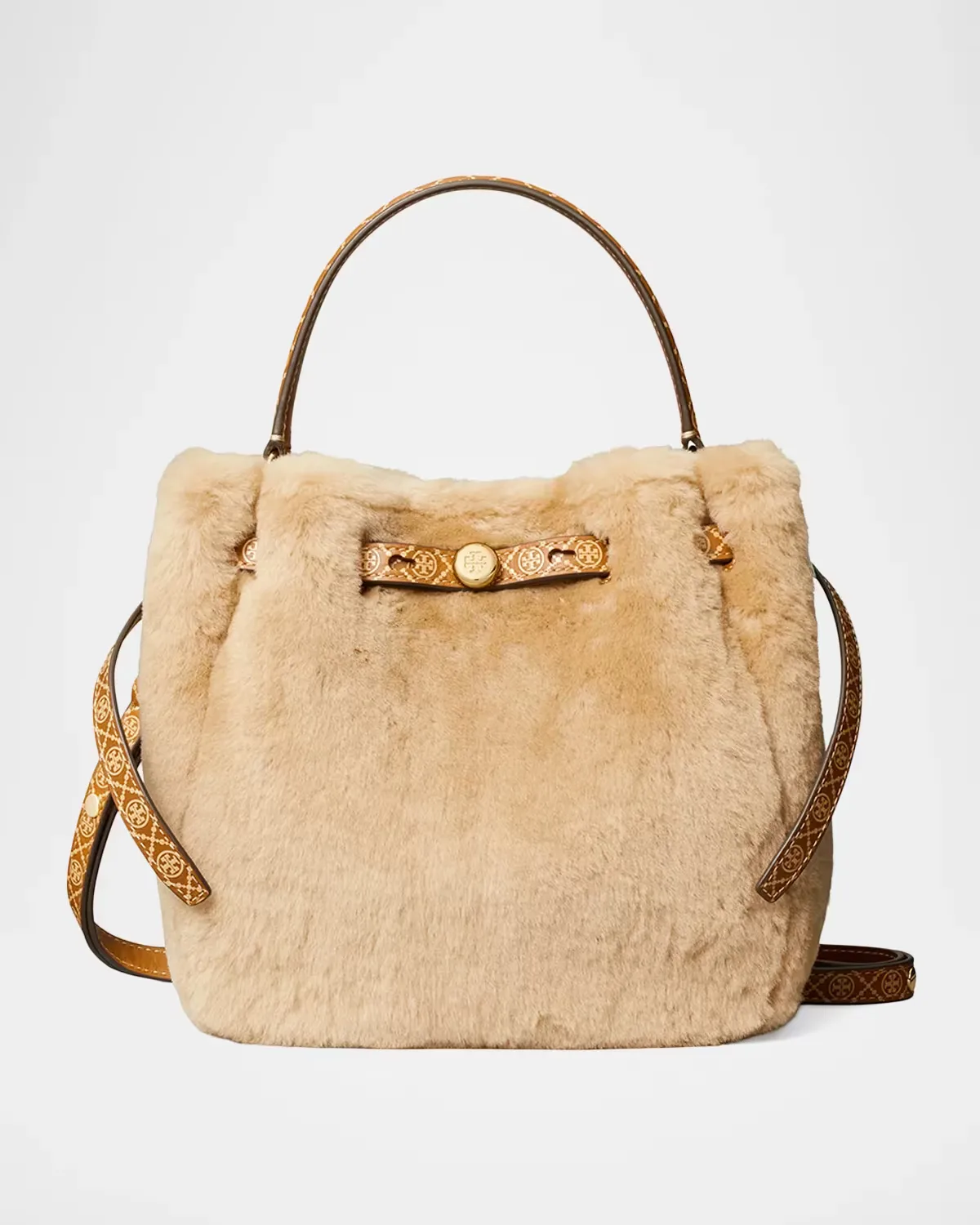 Romy Shearling Bucket Bag by Tory Burch