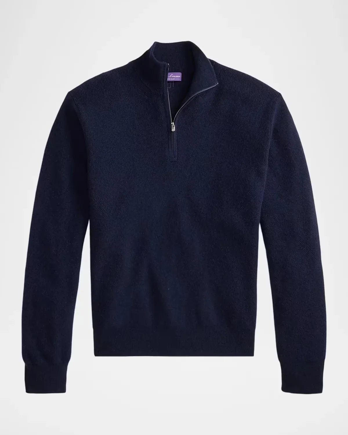 Textured Cashmere Quarter-Zip Sweater by Ralph Lauren