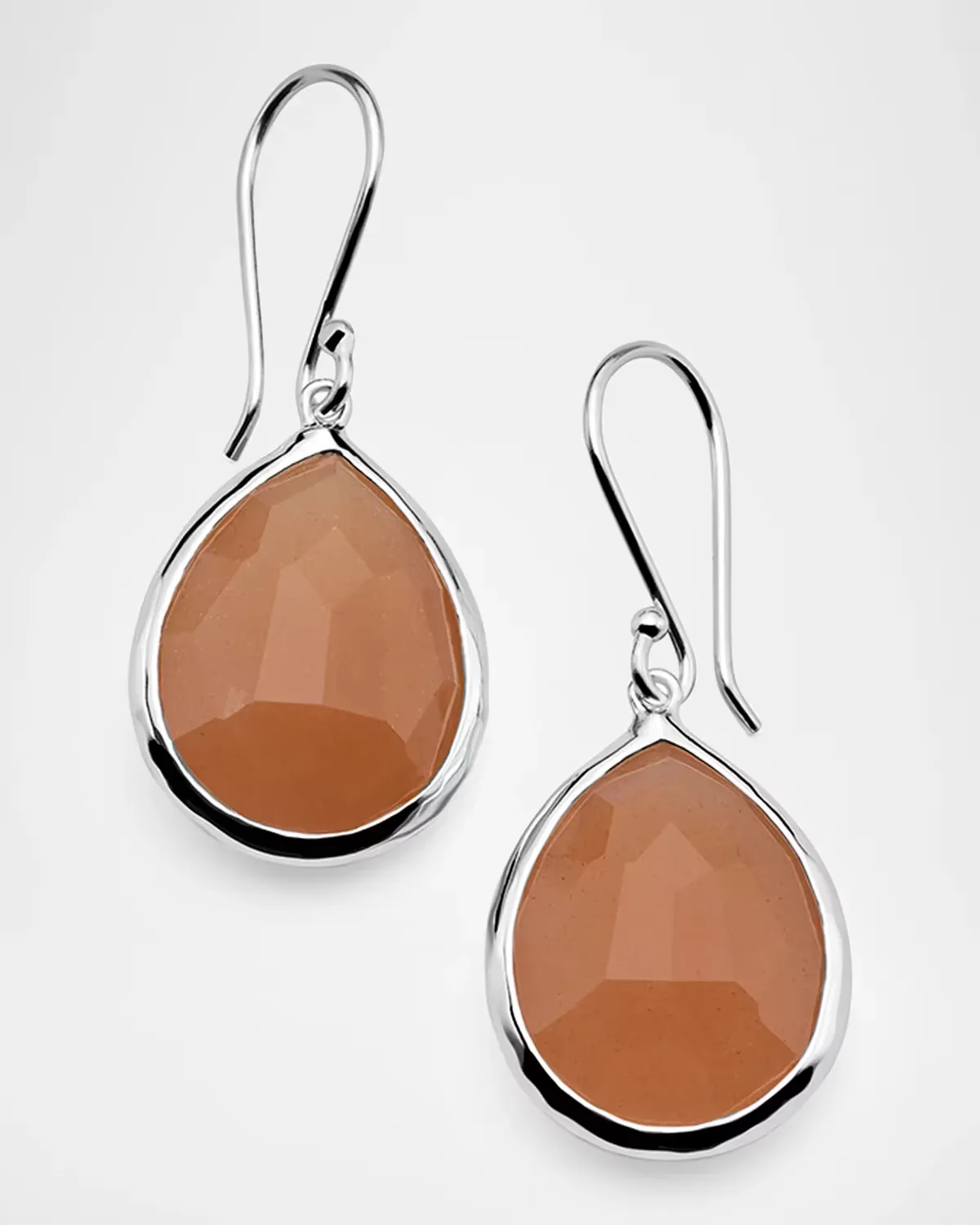 Rock Candy Sterling Silver & Peach Moonstone Teardrop Earrings by Ippolita