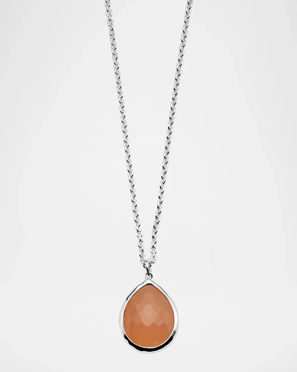 Rock Candy Sterling Silver & Peach Moonstone Teardrop Pendant Necklace by Ippolita