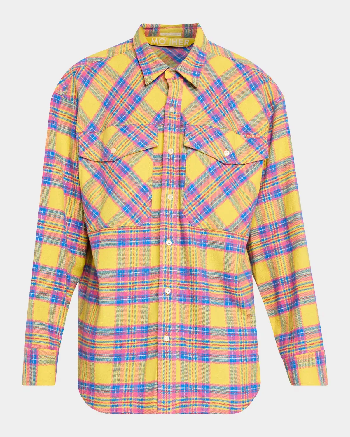 The Lazy Sunday Plaid Flannel Shirt by MOTHER