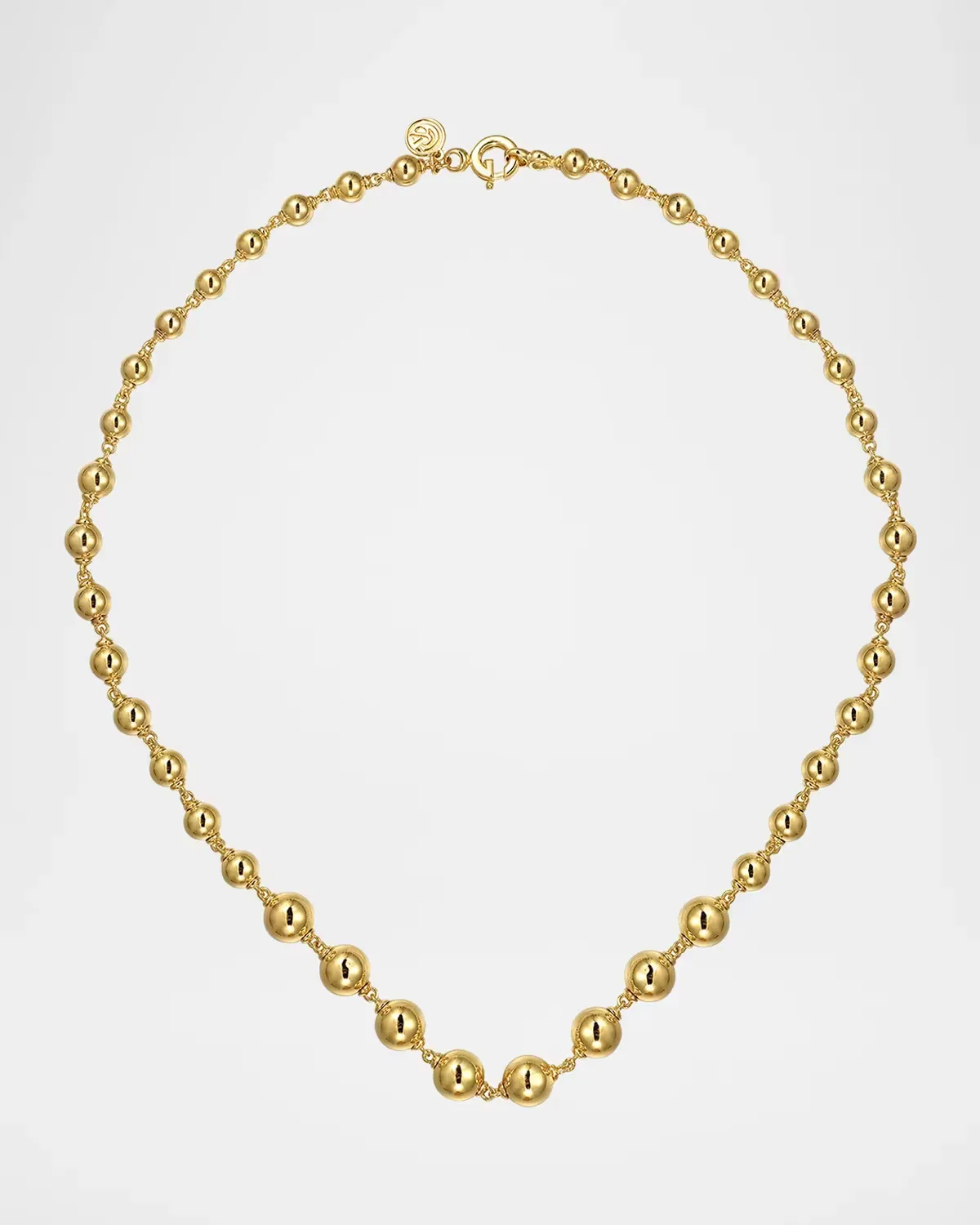 Bujukan 14K Yellow Gold Beaded Necklace by Gabriel