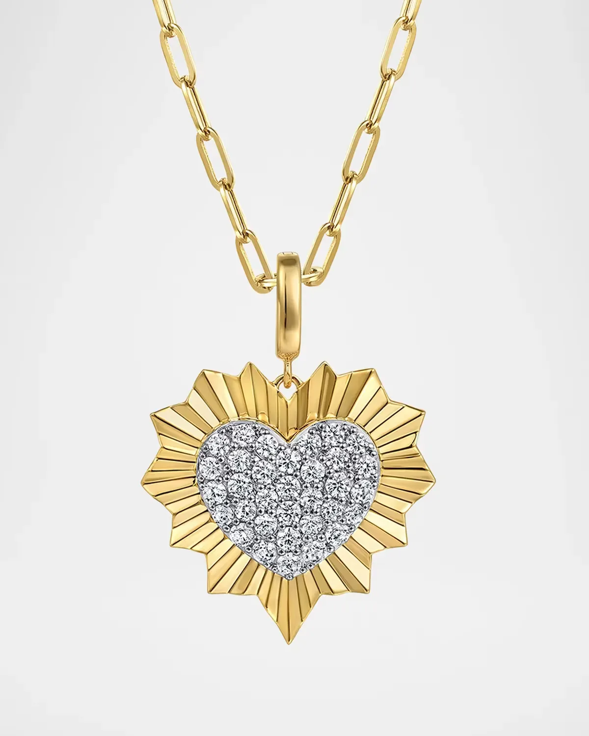 14K Two-Tone Gold & 1.05 TCW Diamond Pendant by Gabriel