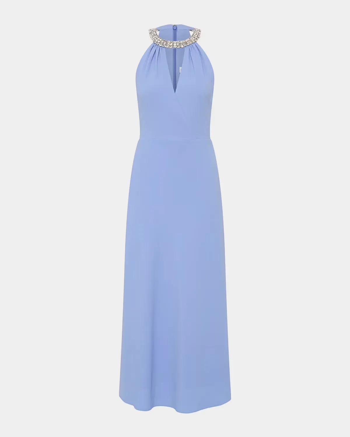 Gimlet Diamante-Trim Halter Midi Dress by Rebecca Vallance