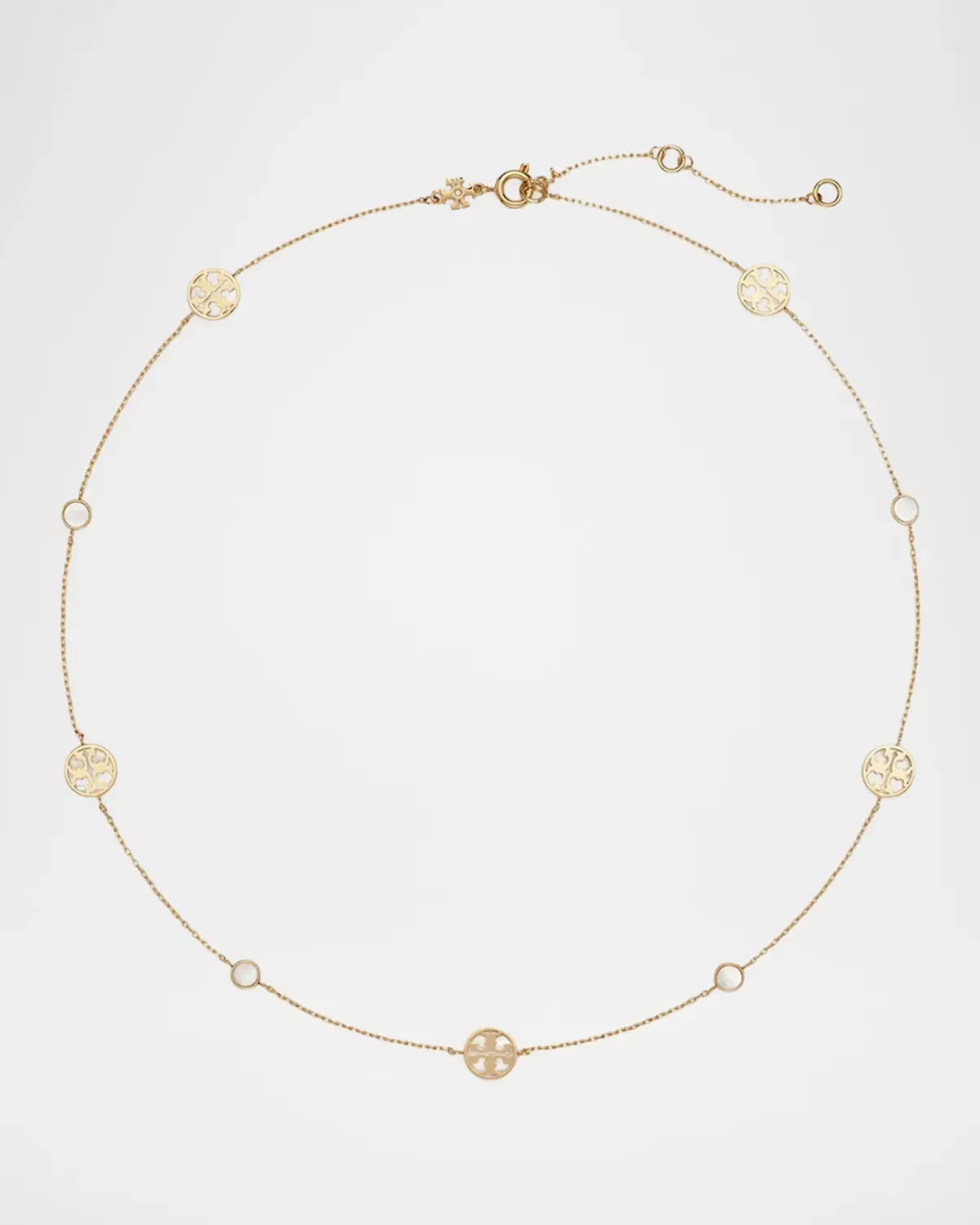 18K-Gold-Plated & Mother-of-Pearl Necklace by Tory Burch
