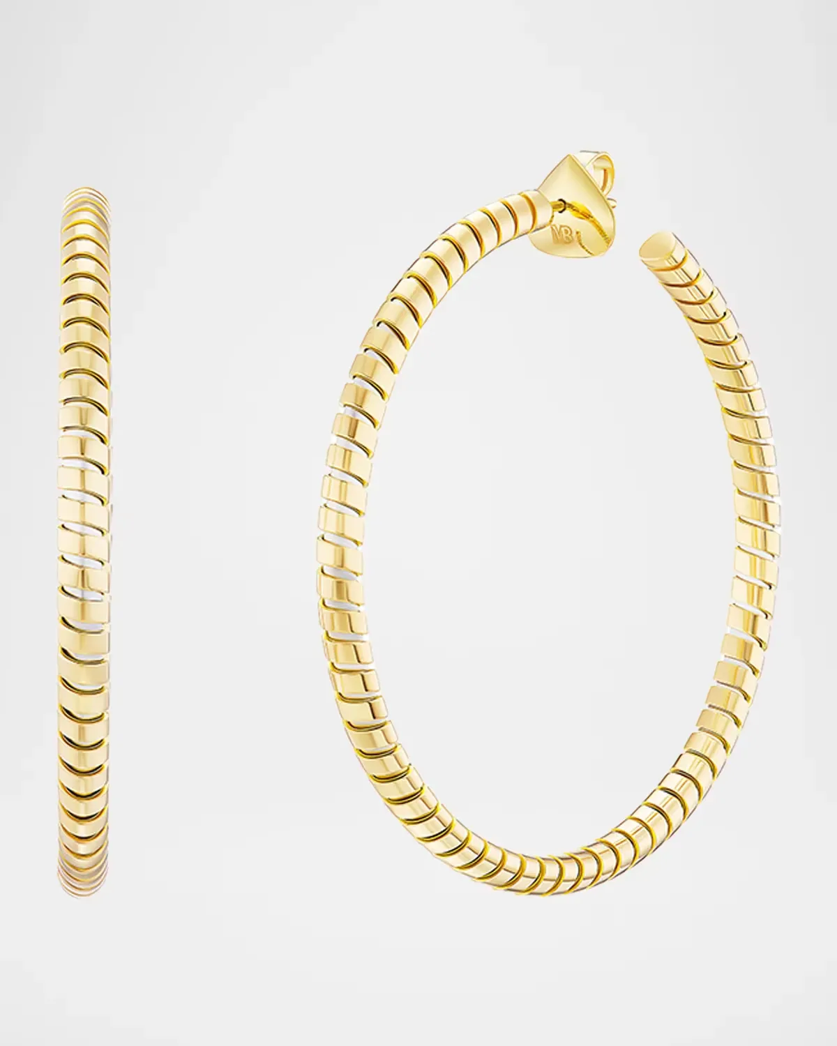 18K Yellow Gold Lina Hoop Earrings, 2L by Marina B