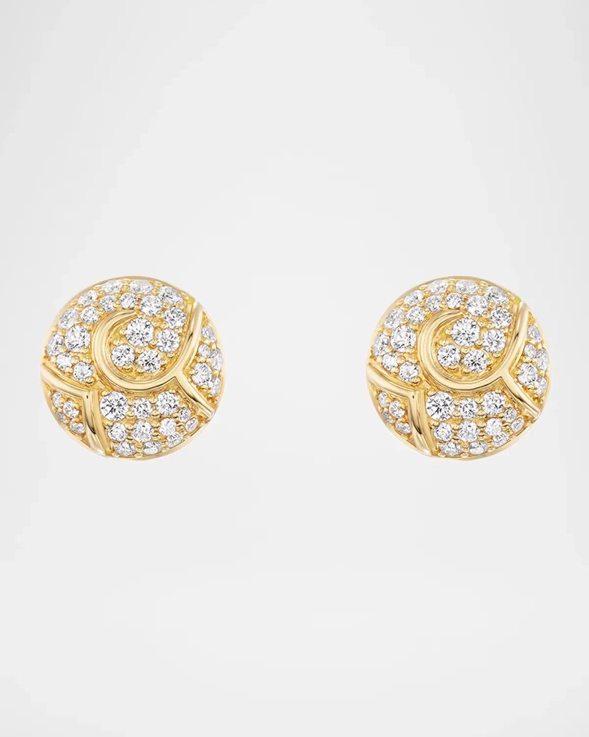 18K Onda Boules Stud Earrings
