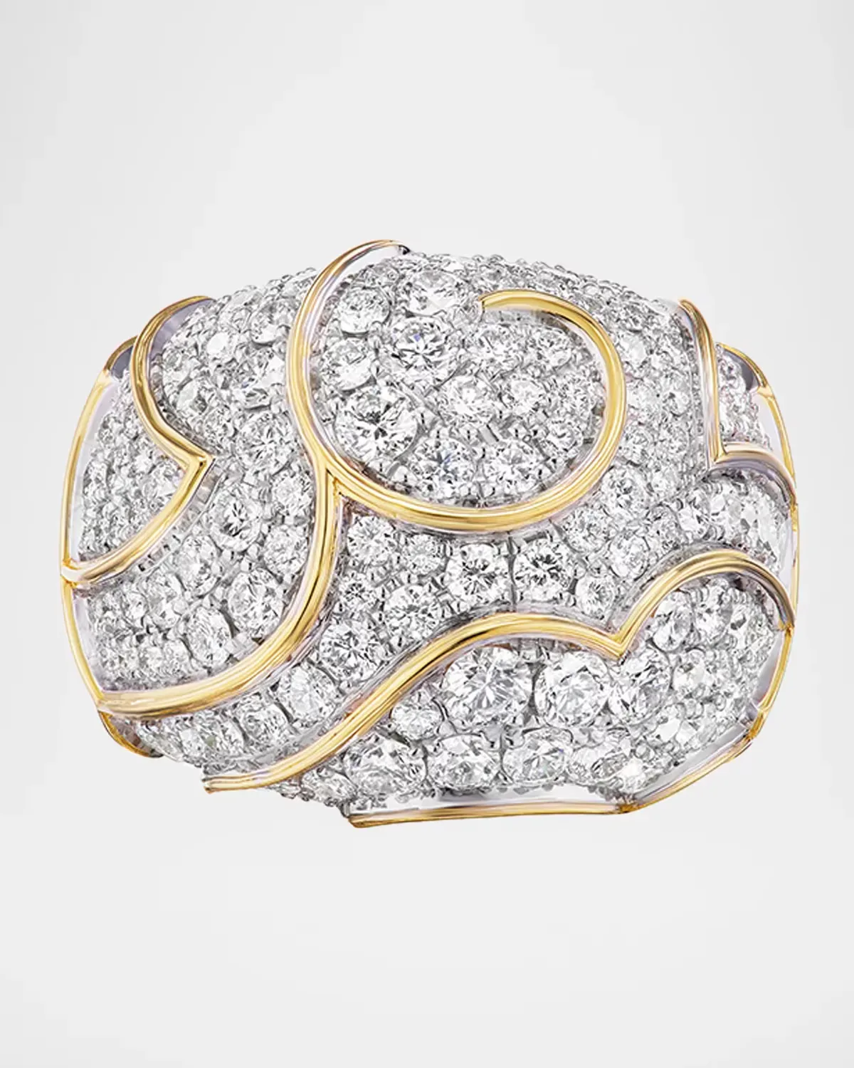 18K Onda Bombe Ring by Marina B