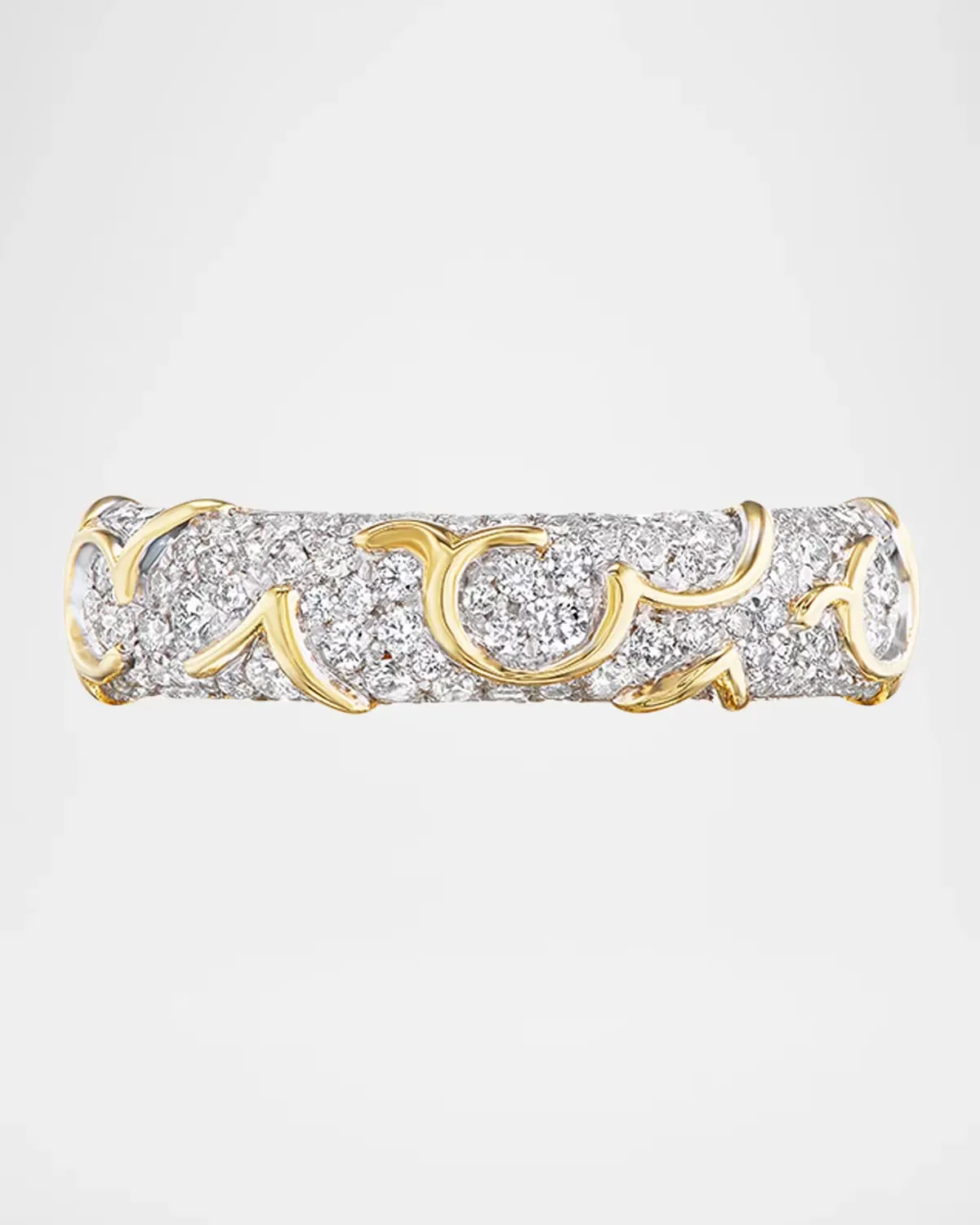 18K Ondine Band Ring with Diamonds by Marina B