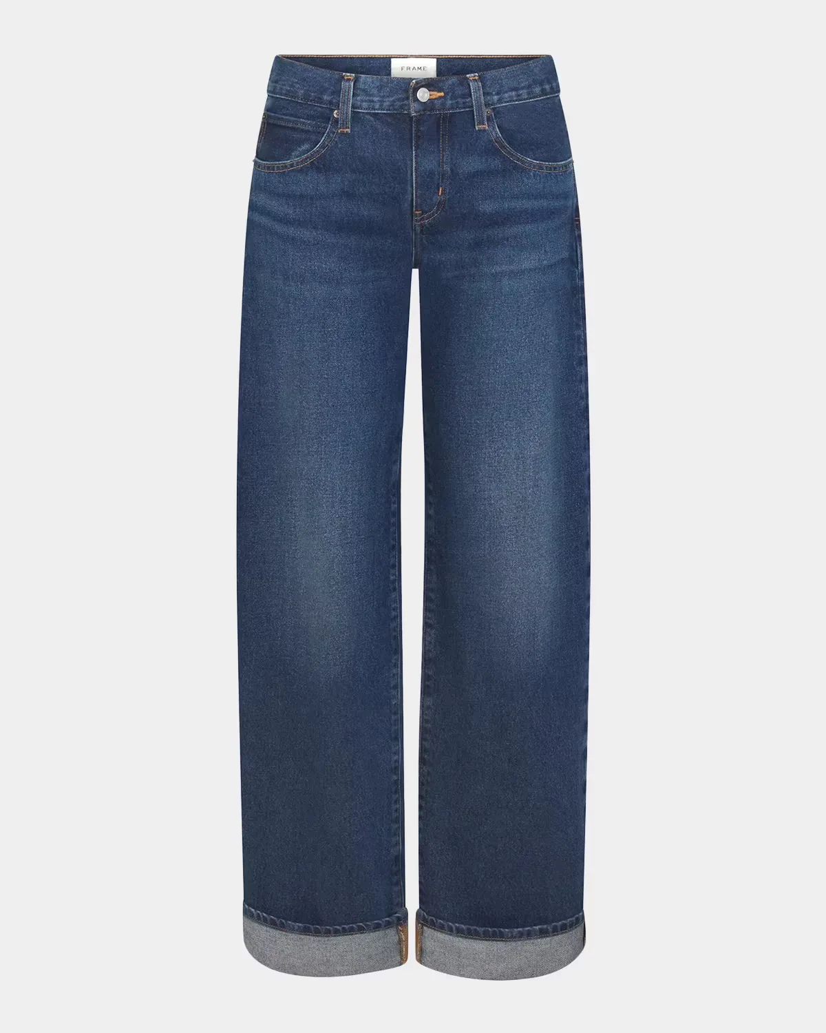The Cuffed Low-Rise Jeans by FRAME