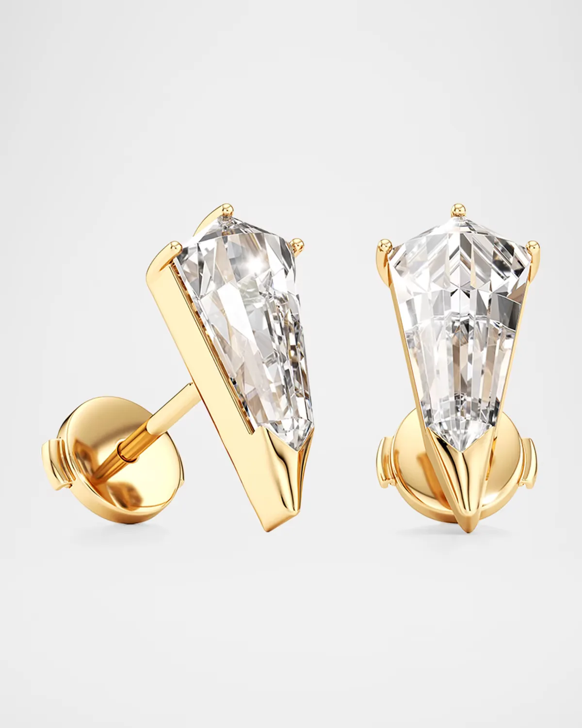 Phoenix Lab-Grown Diamond Stud Earrings in 18K Yellow Gold by Unsaid