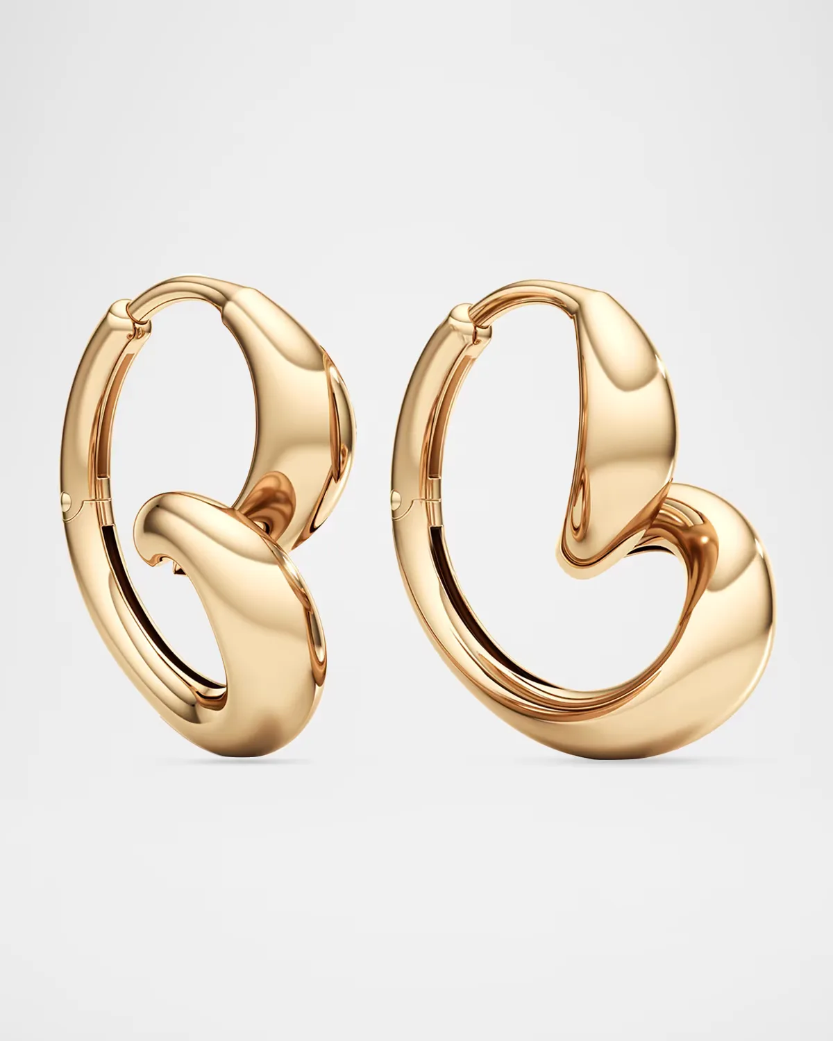 Whirlwind Hoop Earrings in 18K Yellow Gold by Unsaid
