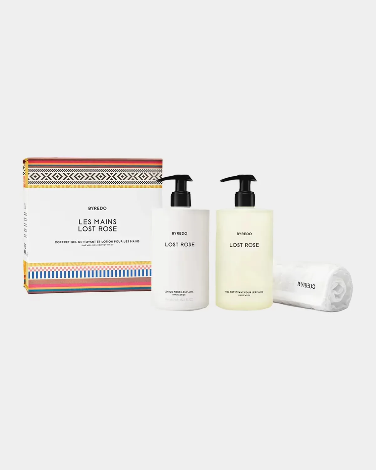 Les Mains Lost Rose Hand Wash & Hand Lotion Gift Set by Byredo