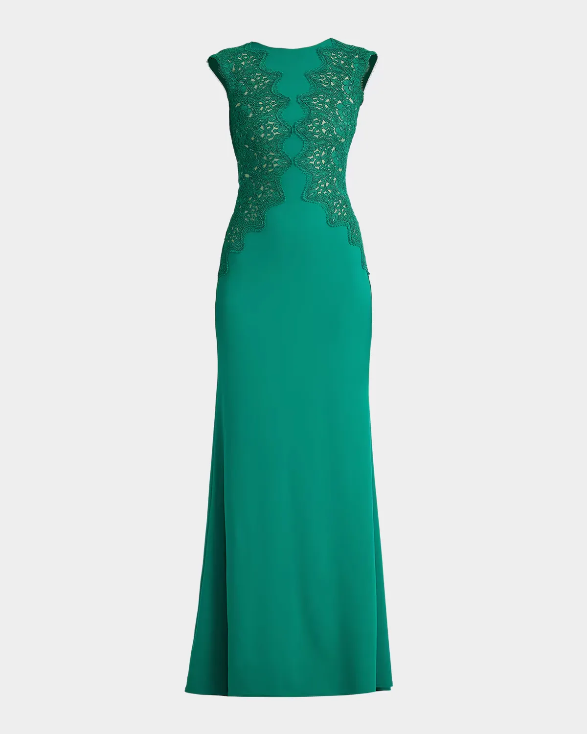 Gant Sleeveless Embroidered Crepe Gown by Tadashi
