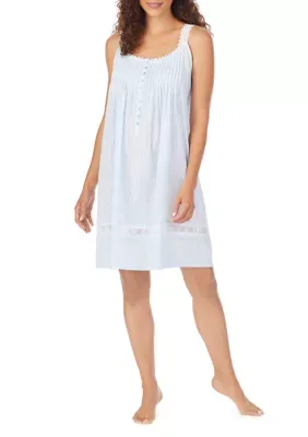 Dobby Stripe Sleep Chemise by Eileen West