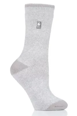 Lite Viola Twist Crew Sock by Heat Holders
