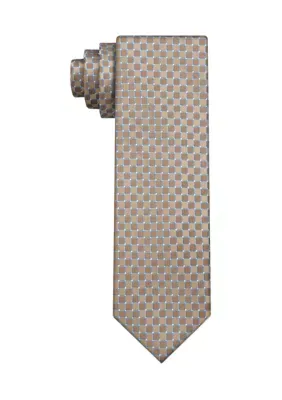 Connecting Square Neat Print Tie by Saddlebred