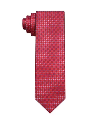 Connecting Square Neat Print Tie