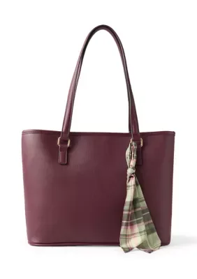Pebble Tote Bag with Scarf by Kim Rogers
